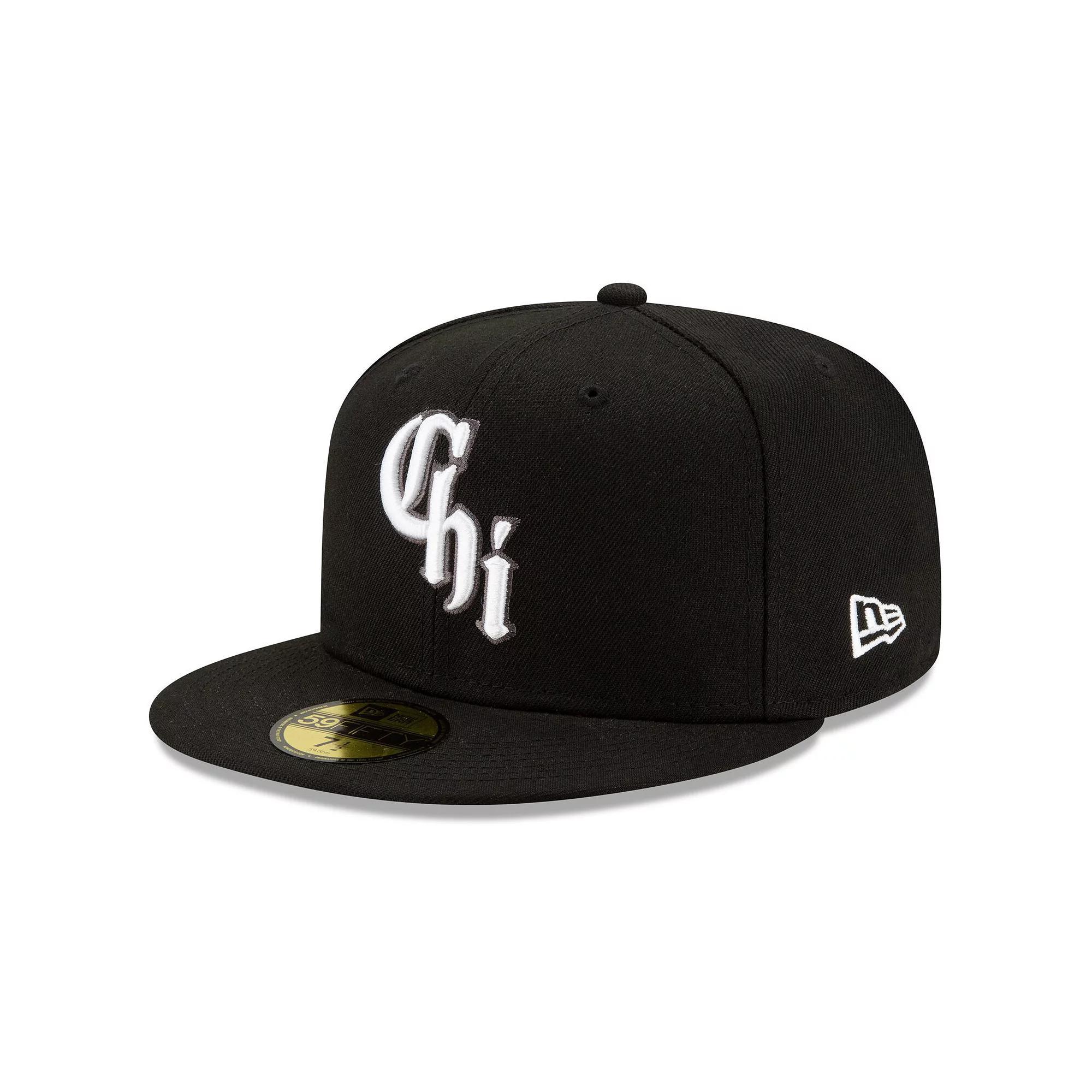 Men's New Era Black Chicago White Sox 2021 City Connect 59FIFTY Fitted Hat, Size: 7 1/2 Product Image