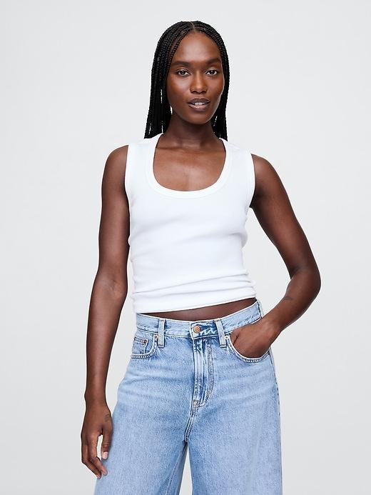 Rib Scoop Tank Top Product Image