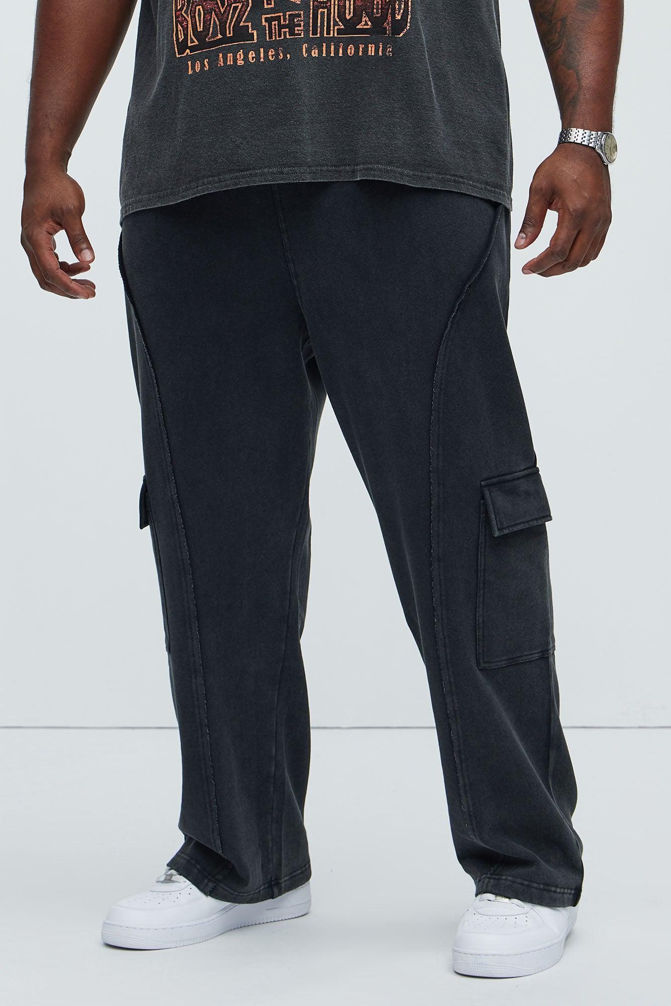 Dylan Cargo Sweatpants - Black Product Image