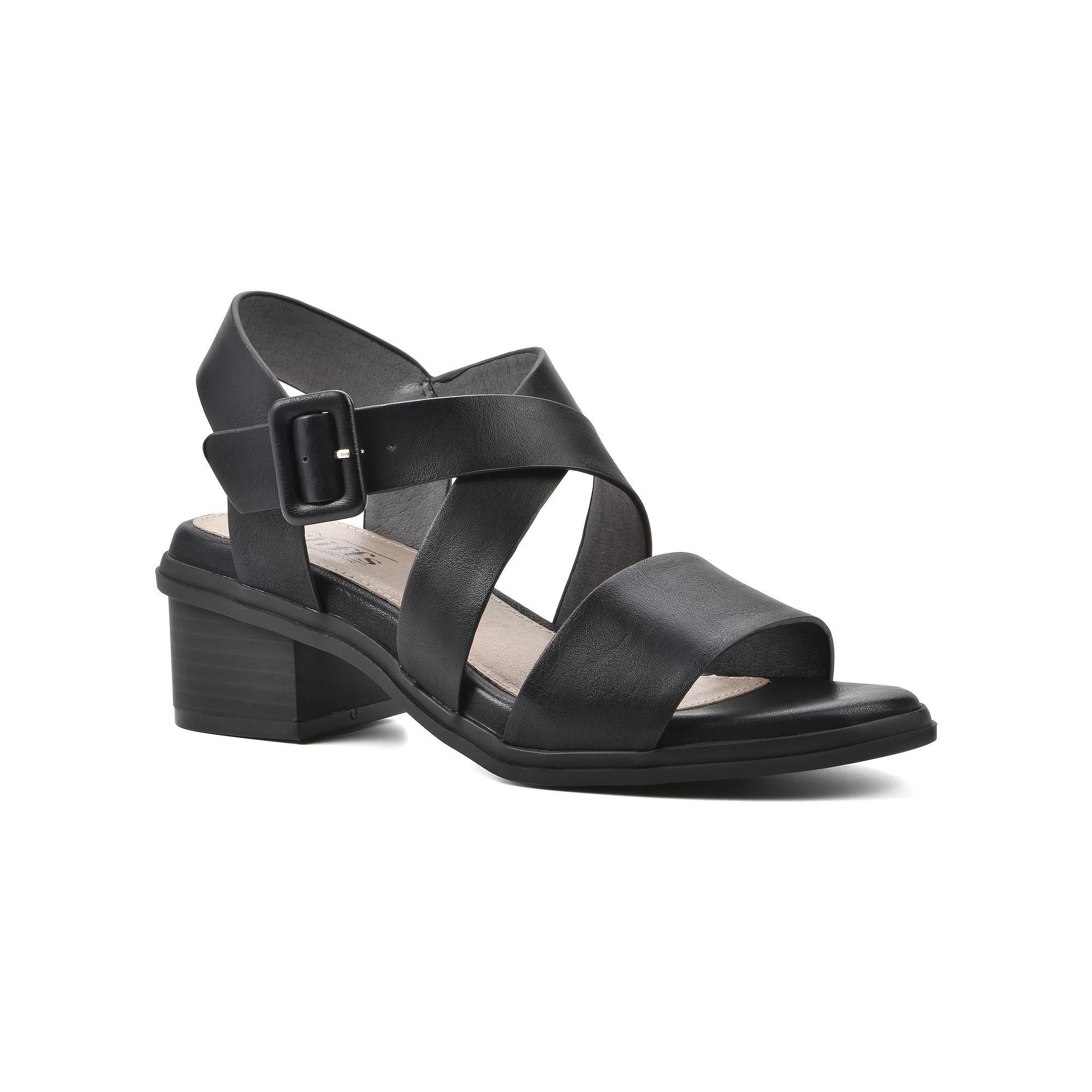 Cliffs by White Mountain Cordovan Women's Heeled Sandals, Size: 6, Black Burnished Product Image