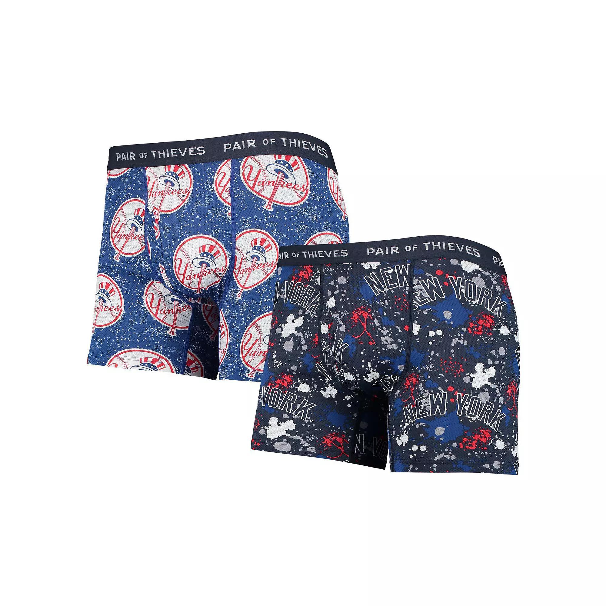 Mens Pair of Thieves /Blue New York Yankees Super Fit 2-Pack Boxer Briefs Set Product Image