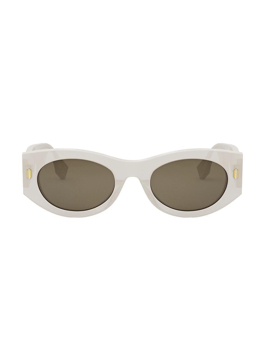 Fendi Roma Acetate Shield Sunglasses Product Image