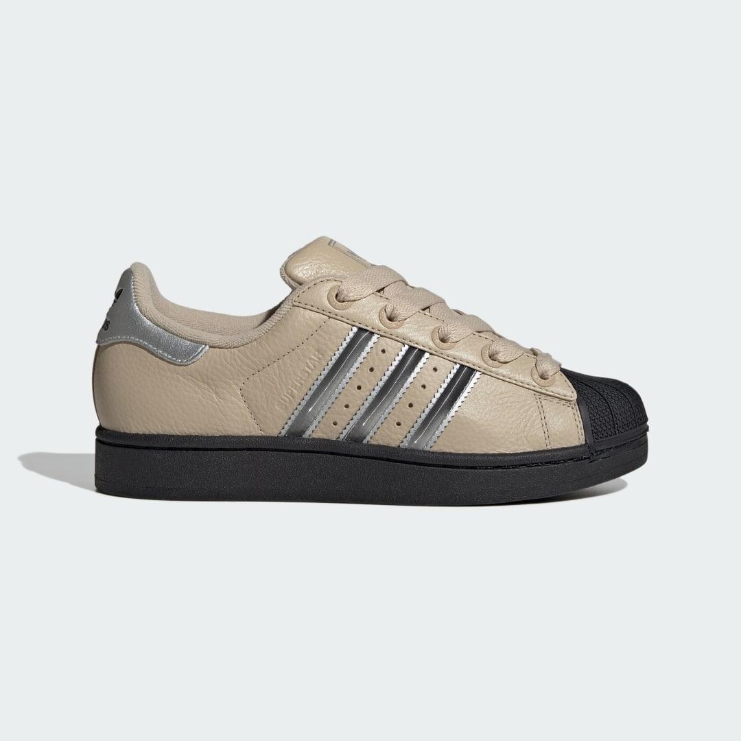Womens adidas Superstar II Athletic Shoe - Preloved / Core Black / Off White Product Image