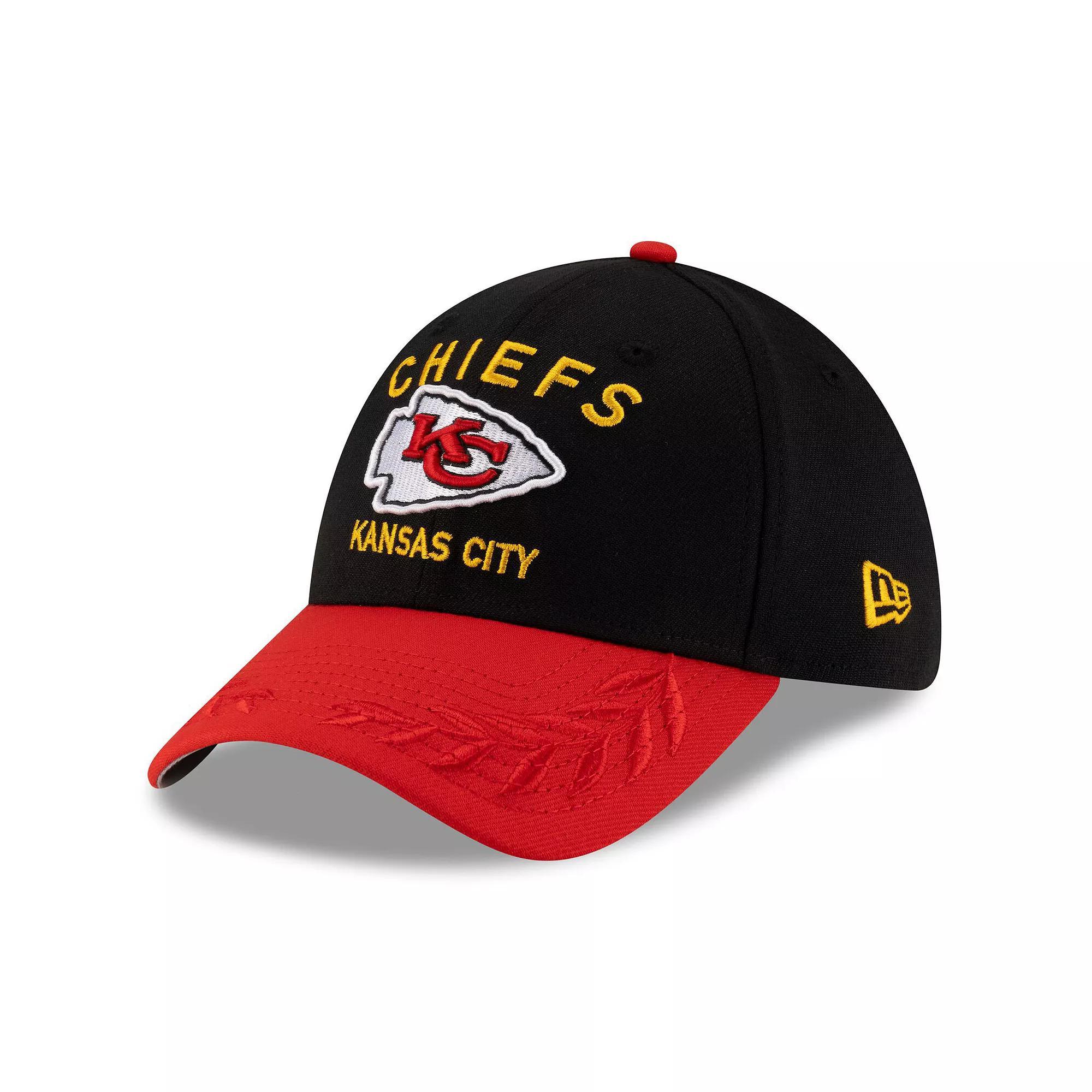 Men's New Era  Black/Red Kansas City Chiefs 2025 NFL Draft 39THIRTY Flex Hat, Size: Large/XL Product Image