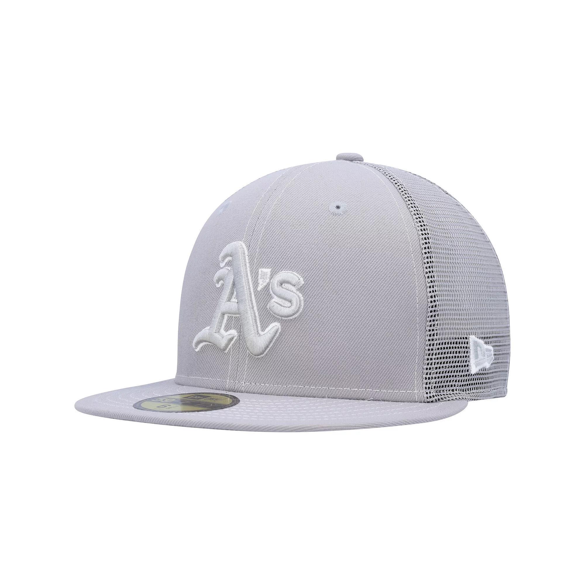 Men's New Era  Gray Oakland Athletics 2023 On-Field Batting Practice 59FIFTY Fitted Hat, Size: 7 1/2, Grey Product Image