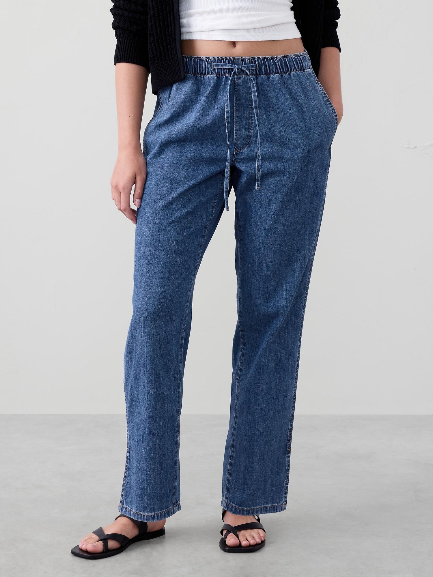 Taper Mid-Rise Summerweight Pull-On Jean Product Image