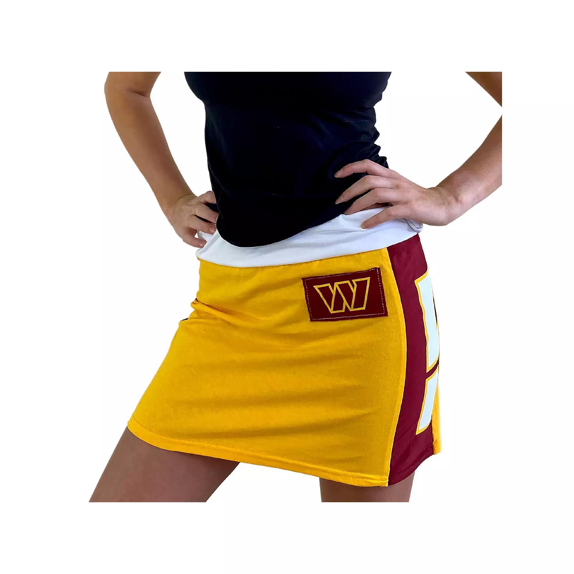 Women's Refried Apparel Gold Washington Commanders Mini Skirt, Size: Small, Wft Gold Product Image