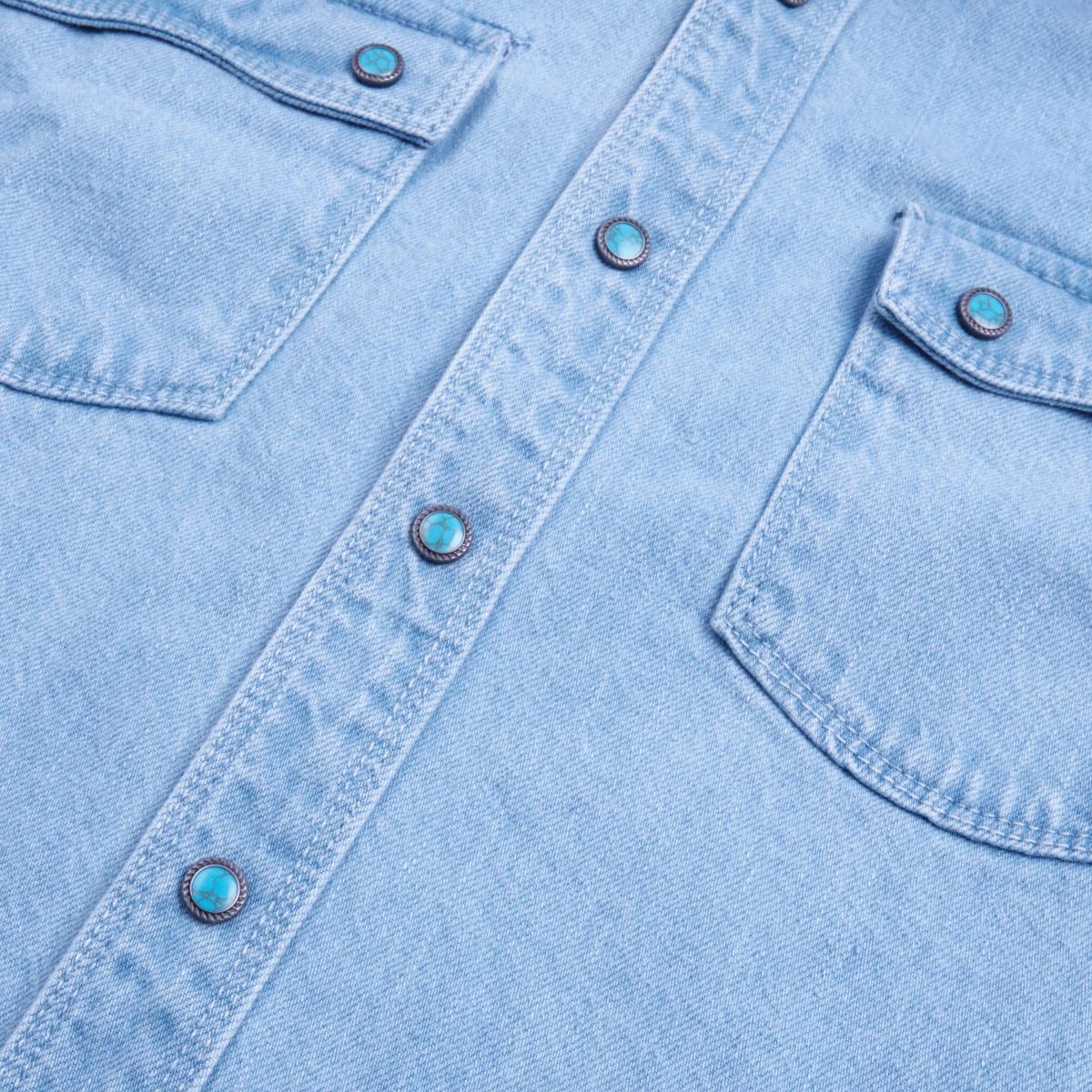 Modern Western 11 Ounce Bleached Denim Product Image