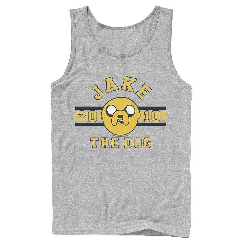 Men's Cartoon Network Adventure Time Jake The Dog Land Of Ooo Tank Top, Size: Large, Athletic Grey Product Image