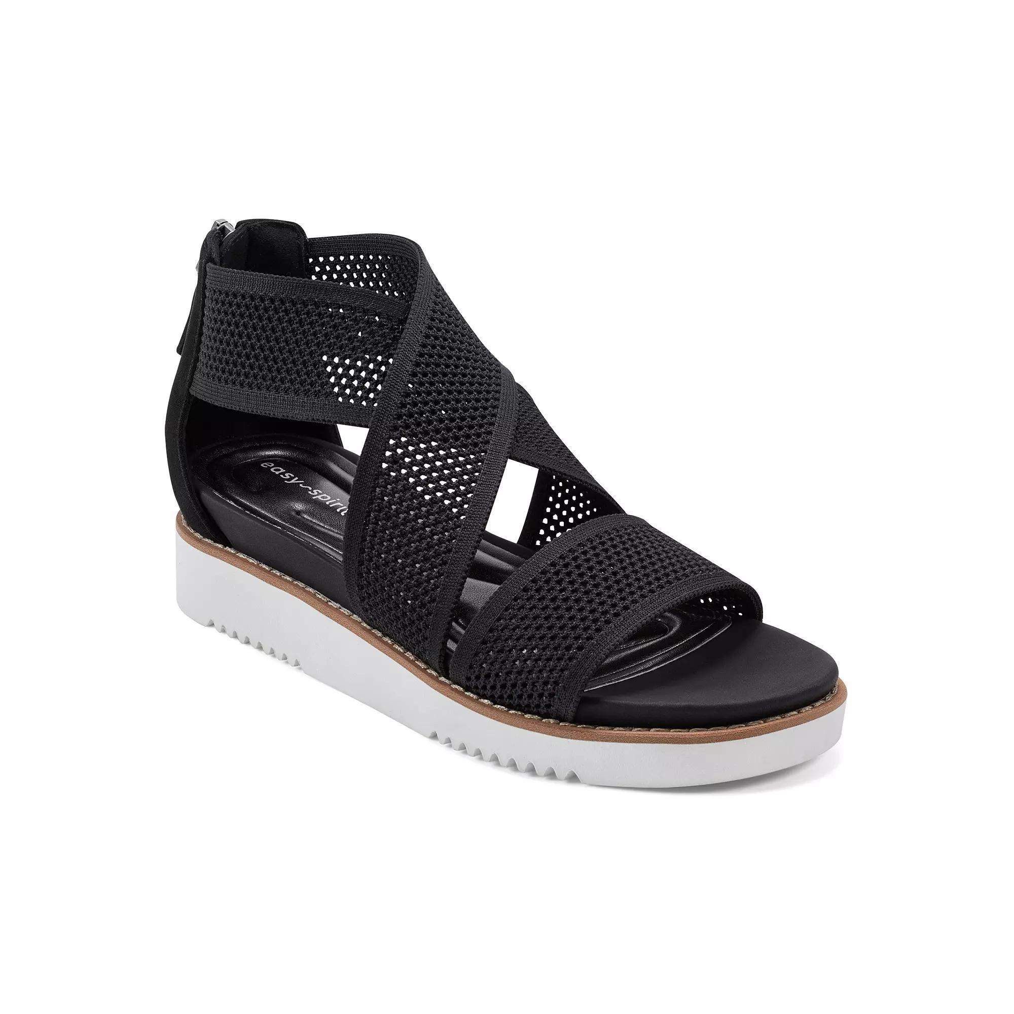 Easy Spirit Wander Womens Strap Wedge Sandals Product Image