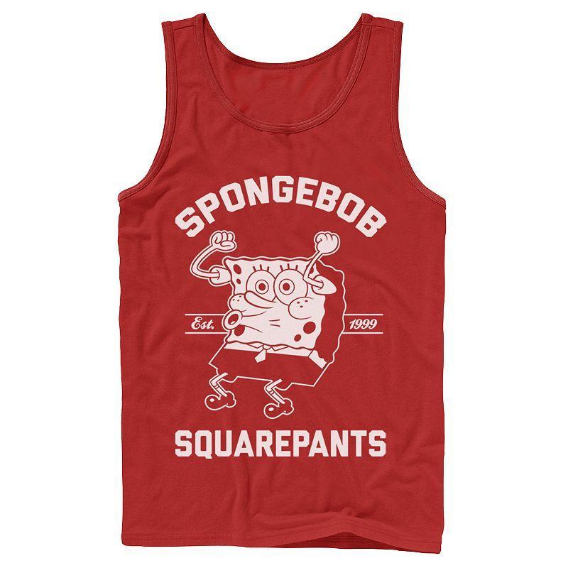 Men's Nickelodeon SpongeBob SquarePants Excited Established 99 Tank Top, Size: XL, Grey Product Image