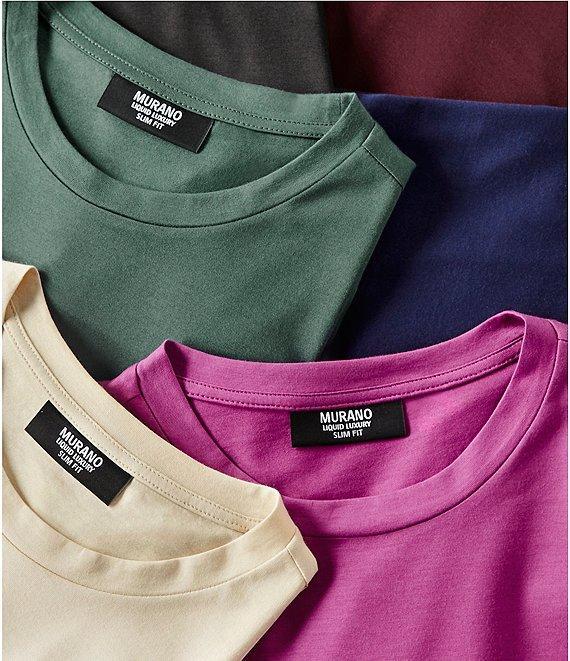 Murano Liquid Luxury Slim Fit Crew Neck Short Sleeve T-Shirt Product Image