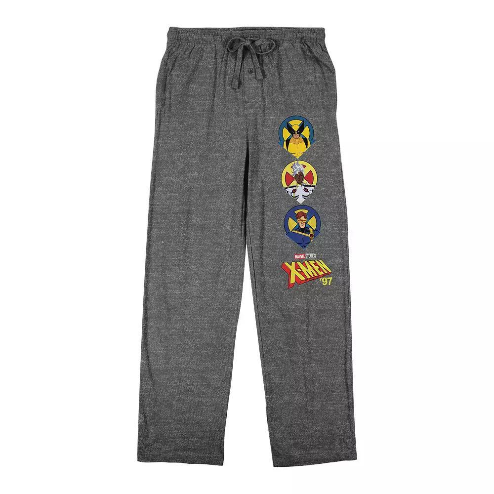 Men's X-Men 97 Wolverine Storm Cyclops Pajama Pants, Size: Medium, Gray Product Image