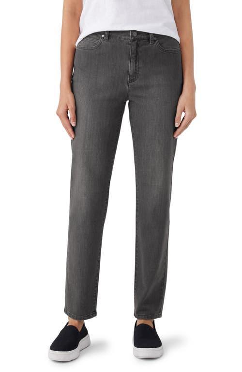 Eileen Fisher High Rise Slim Fit Jeans in Carbon Product Image