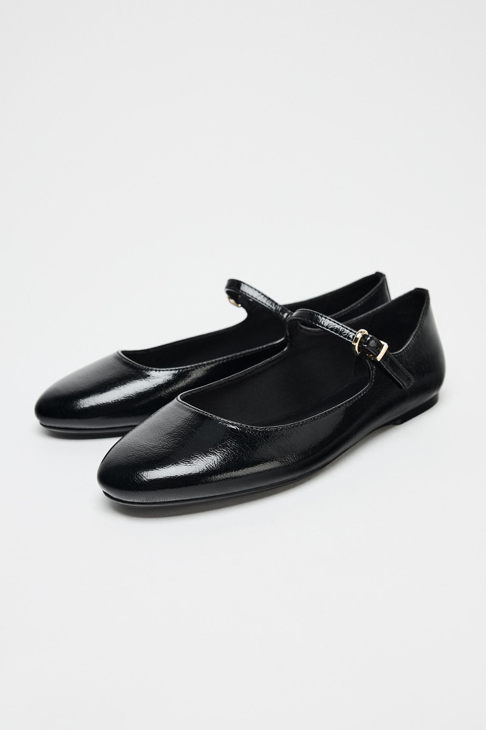 PATENT EFFECT BALLET FLATS Product Image
