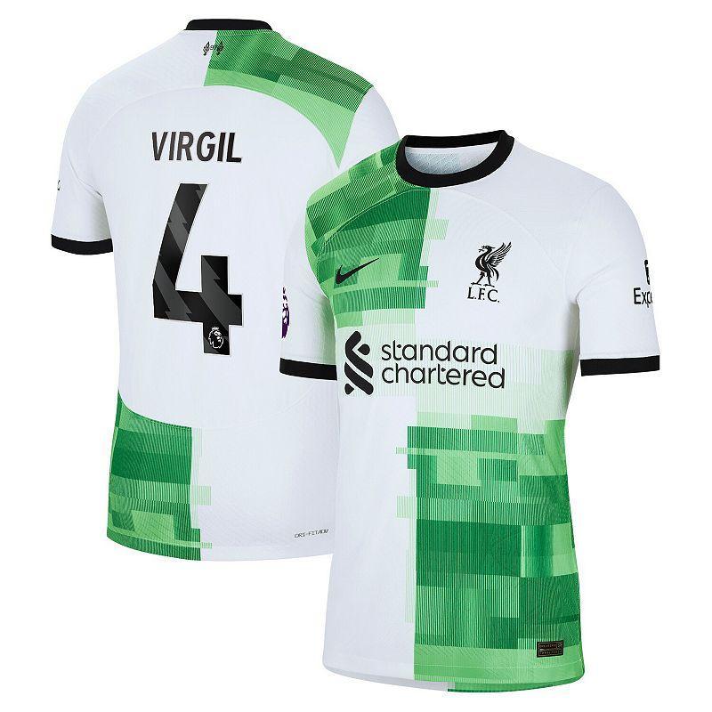 Mens Nike Virgil van Dijk White Liverpool 2023/24 Away Authentic Player Jersey Product Image
