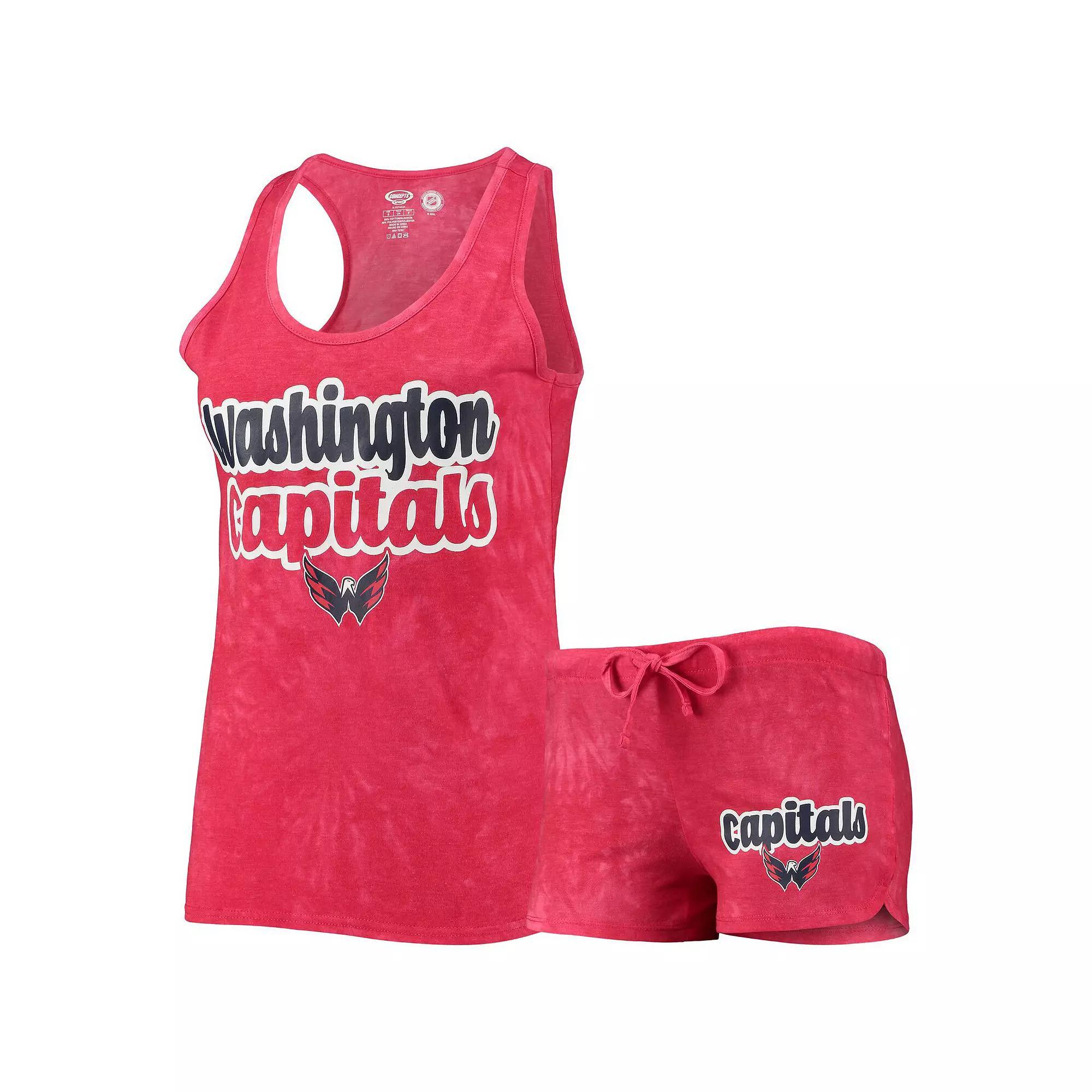 Womens Concepts Sport Washington Capitals Billboard Racerback Tank Top & Shorts Set Product Image