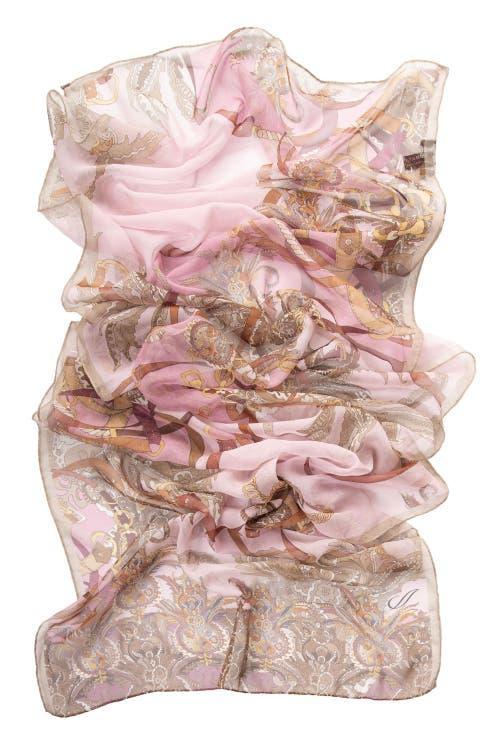 Elizabetta Alessandra - Long Sheer Silk Scarf for Women in Black at Nordstrom Product Image