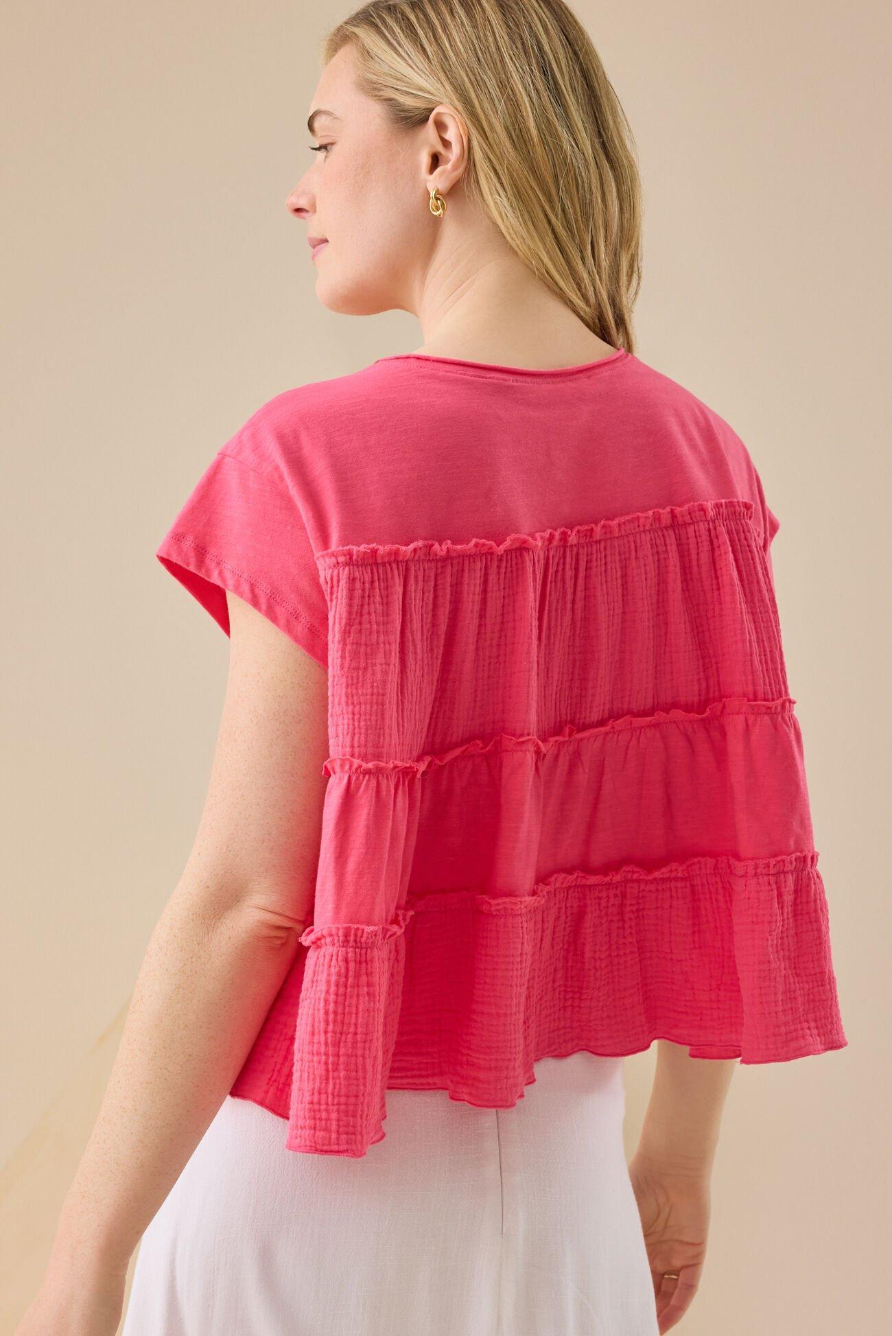 Rebecca Tiered Babydoll Top Product Image