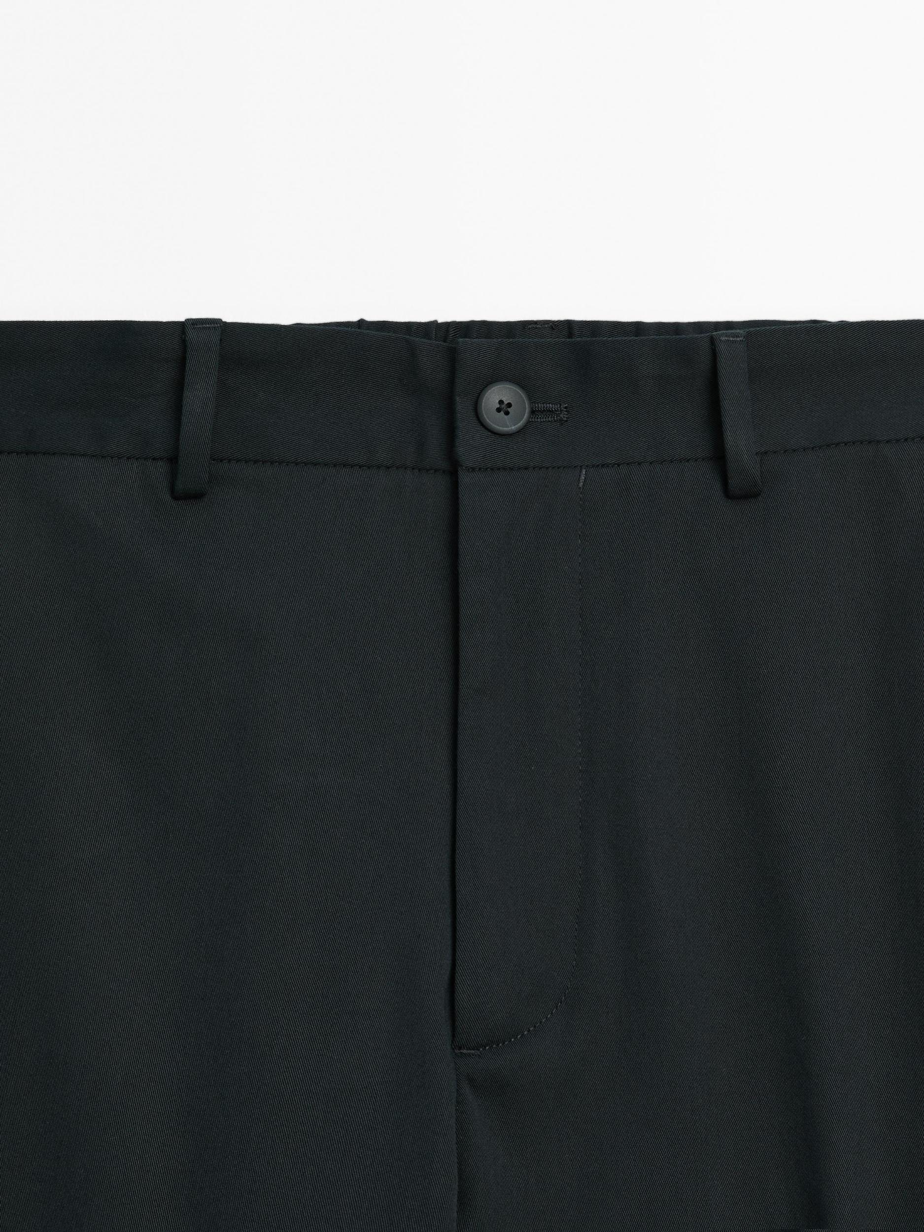 Cotton blend semi joggers Product Image