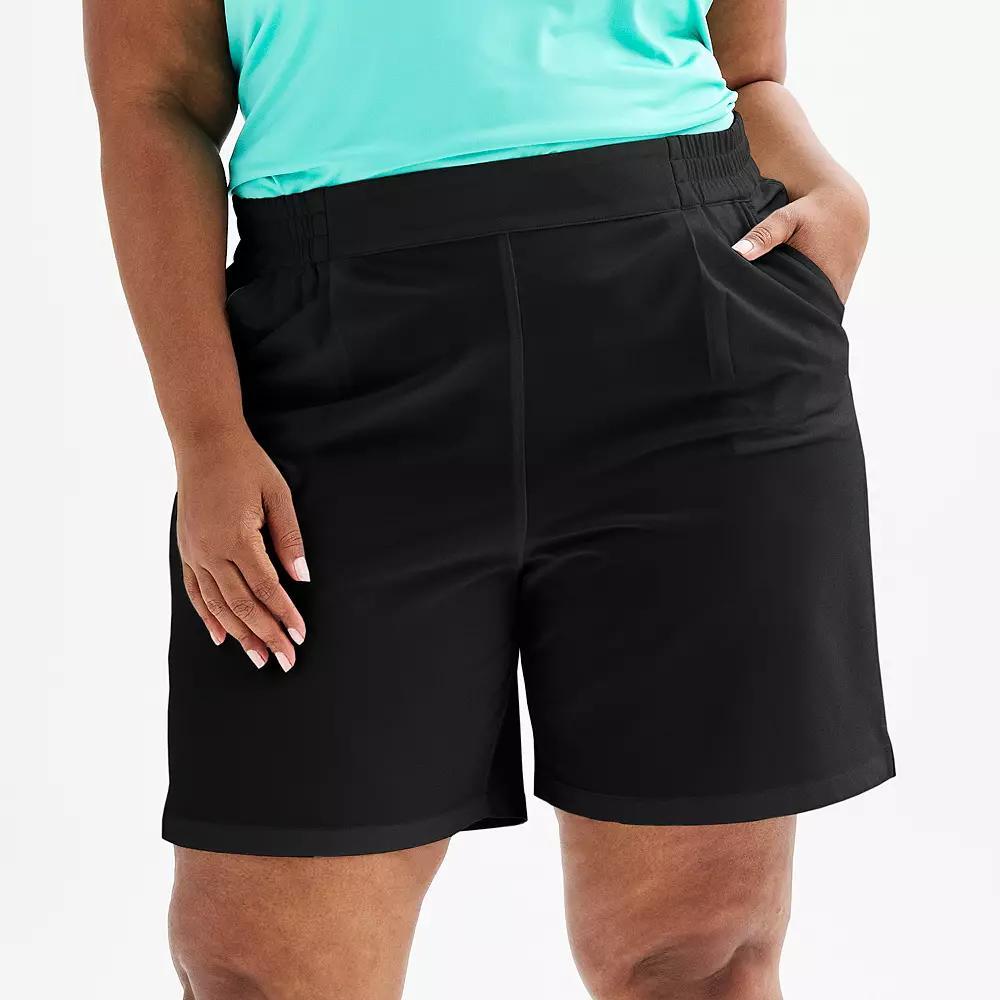 Plus Size Tek Gear Pleated Golf Shorts, Womens Product Image