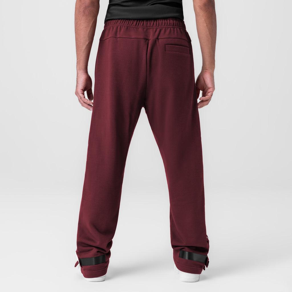 0998. Herringbone Terry Snap Button Sweats - Forest Green Product Image