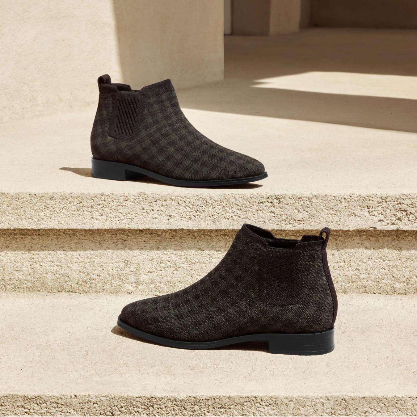 Square-Toe Water-Repellent Ankle Boots (Ryan Pro) Product Image