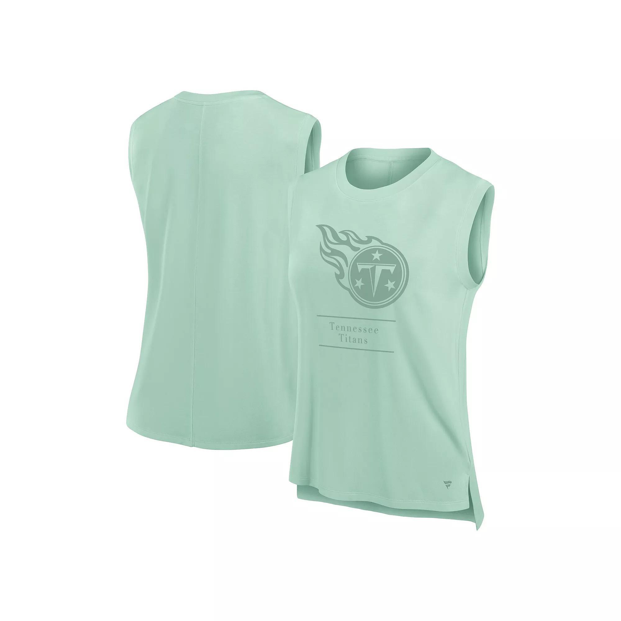 Women's Fanatics Mint Tennessee Titans Studio Embrace Tank Top, Size: Large, Team Product Image