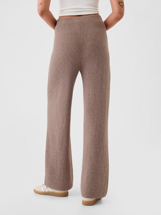 CashSoft Shaker-Stitch Sweater Pants Product Image