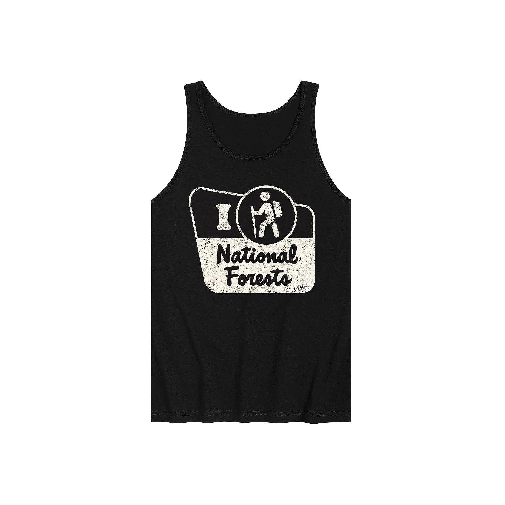 Mens I Hike National Forests Tank Top Product Image