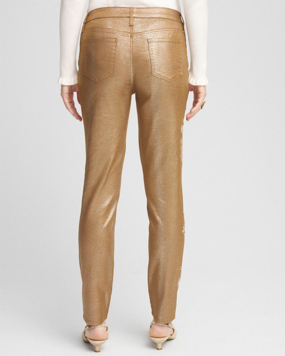 Girlfriend Coated Ankle Jeans Product Image