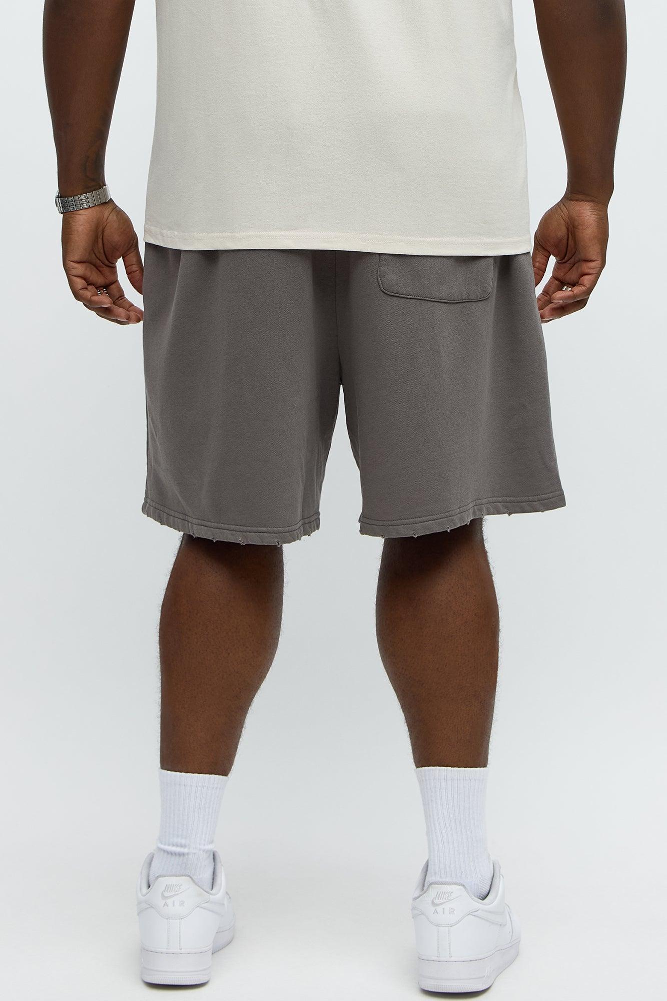 Tyson Dont Fade Relaxed Shorts - Grey Product Image