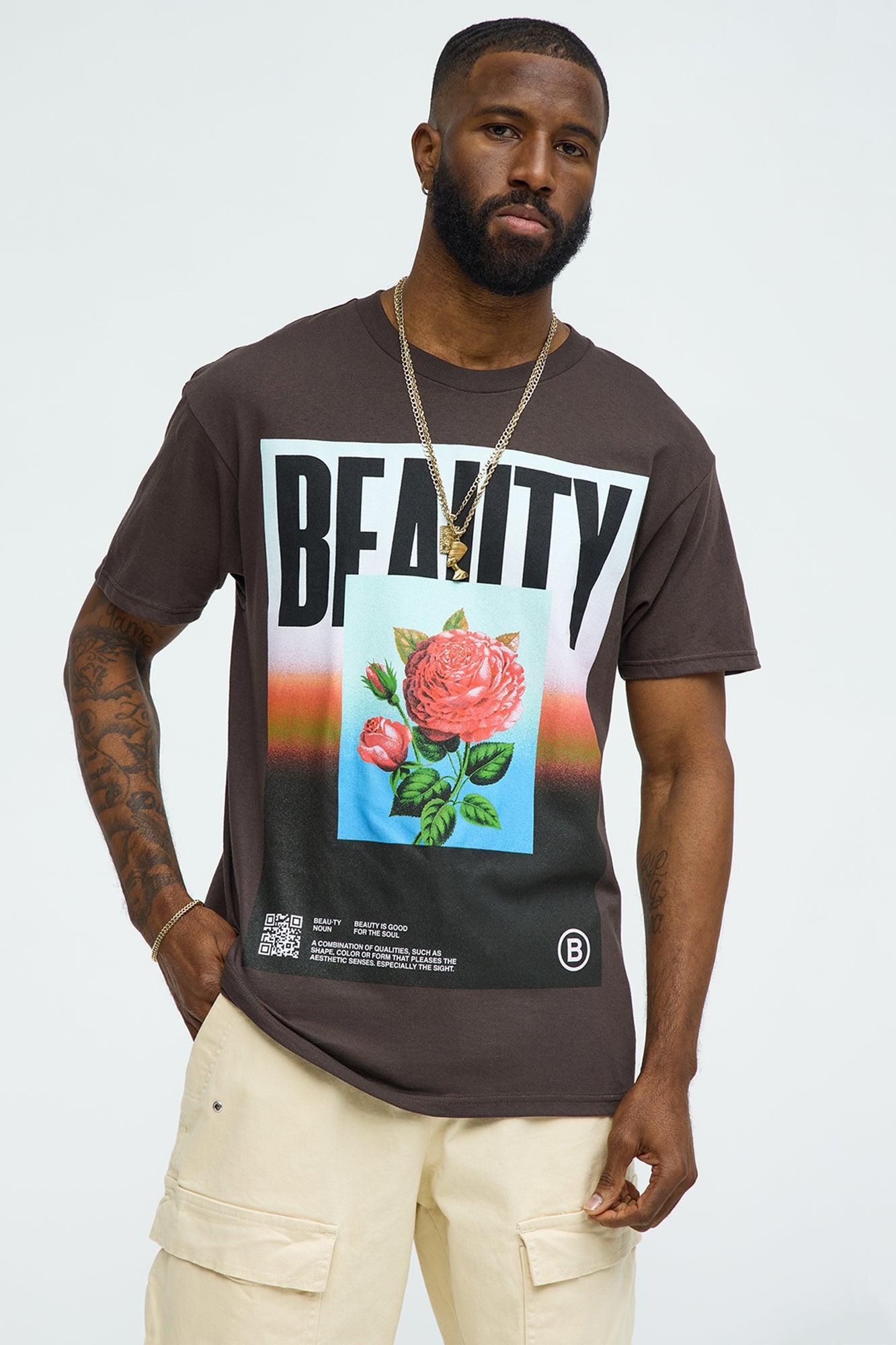 Beauty Gradient Short Sleeve Tee - Brown Product Image