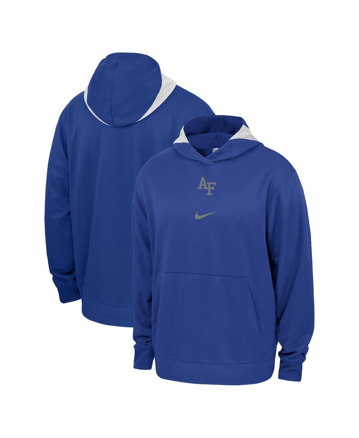 Men's Nike Royal Air Force Falcons Basketball Spotlight Performance Pullover Hoodie, Size: Large, Afa Blue Product Image