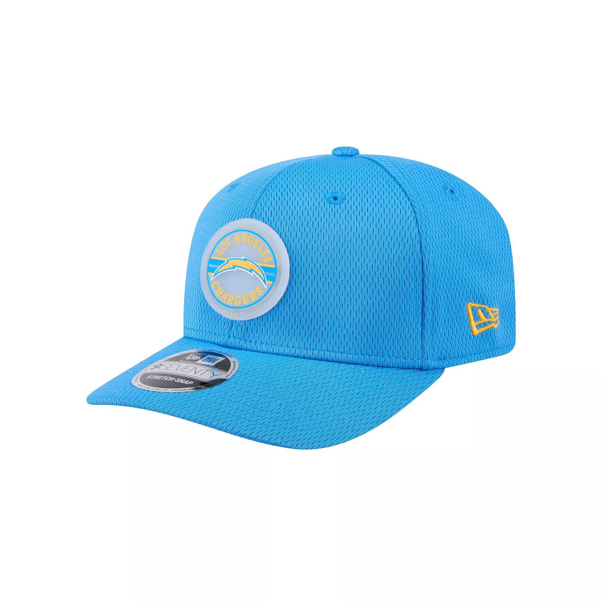 Men's New Era Powder Blue Los Angeles Chargers Adventure Patched 9SEVENTY Stretch-Snap Adjustable Hat, Light Product Image