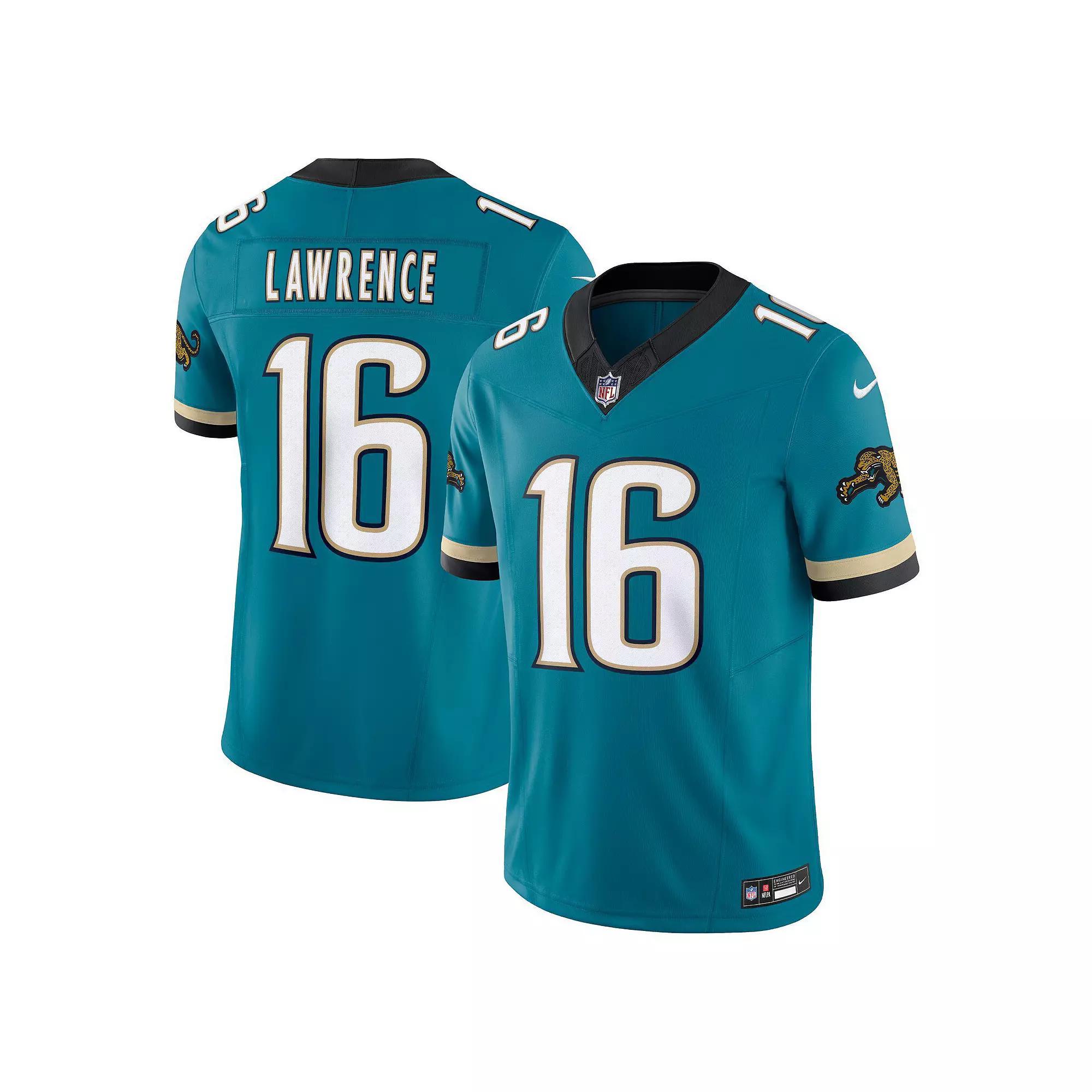 Men's Nike Trevor Lawrence Teal Jacksonville Jaguars Prowler Throwback Vapor F.U.S.E. Limited Jersey, Size: Medium, Blue Product Image