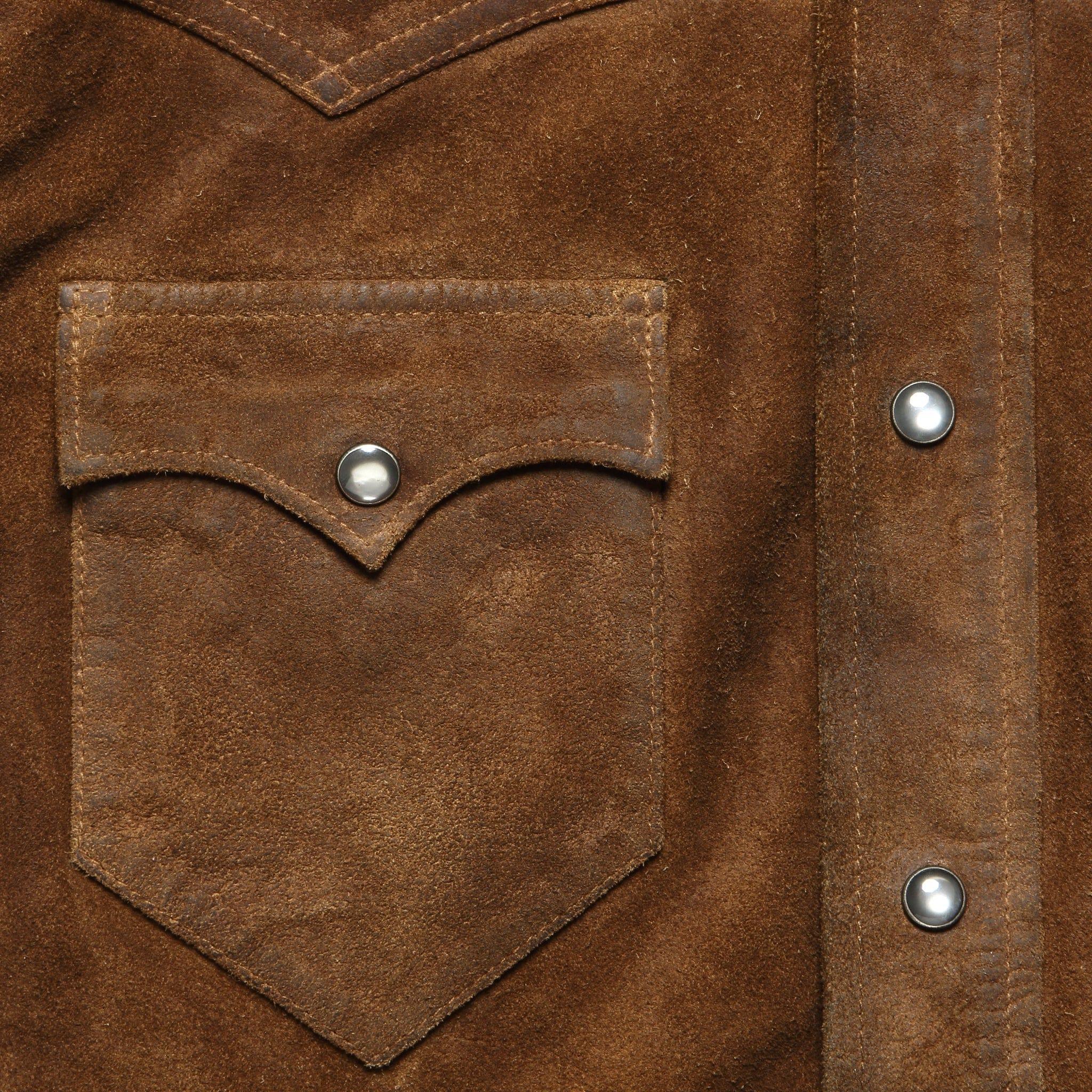 Willett Suede Shirt Jacket - Brown Product Image