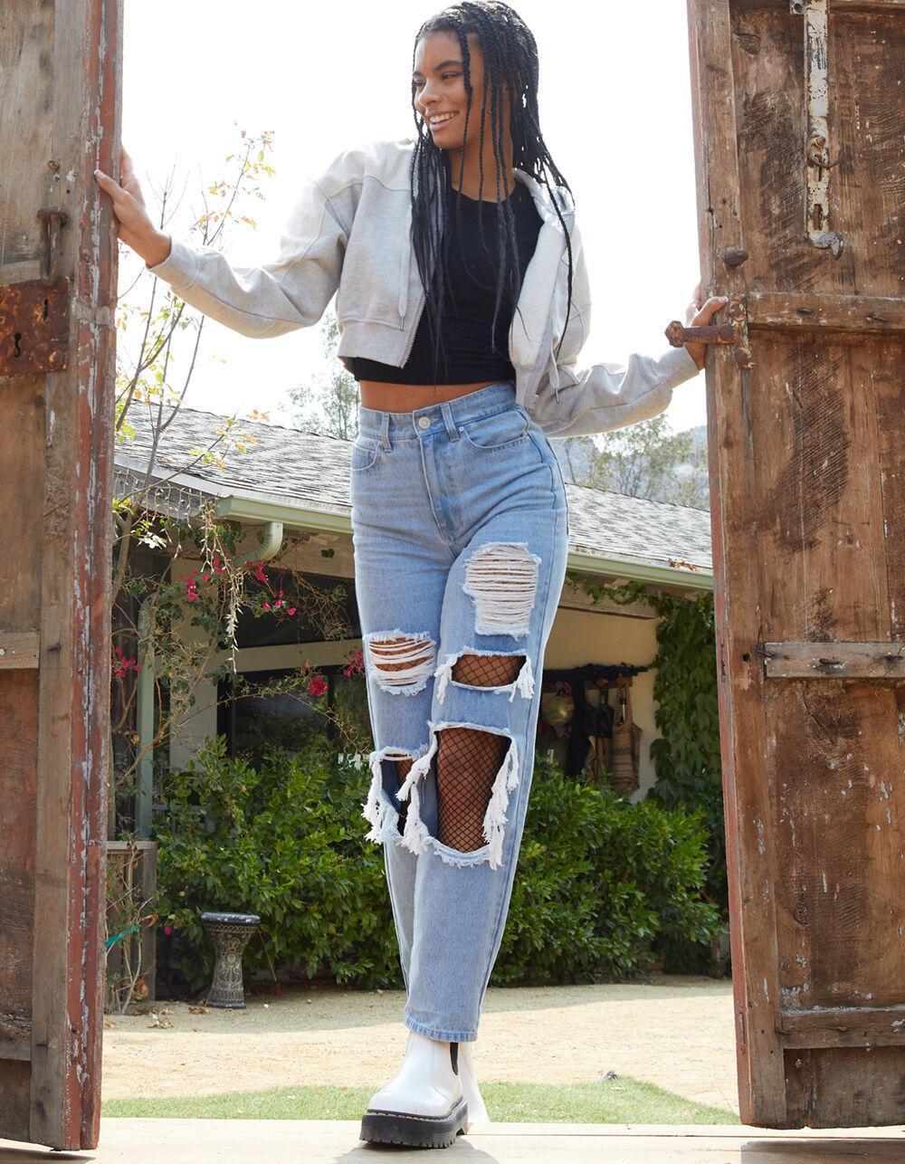 RSQ Womens High Rise Baggy Jeans Product Image