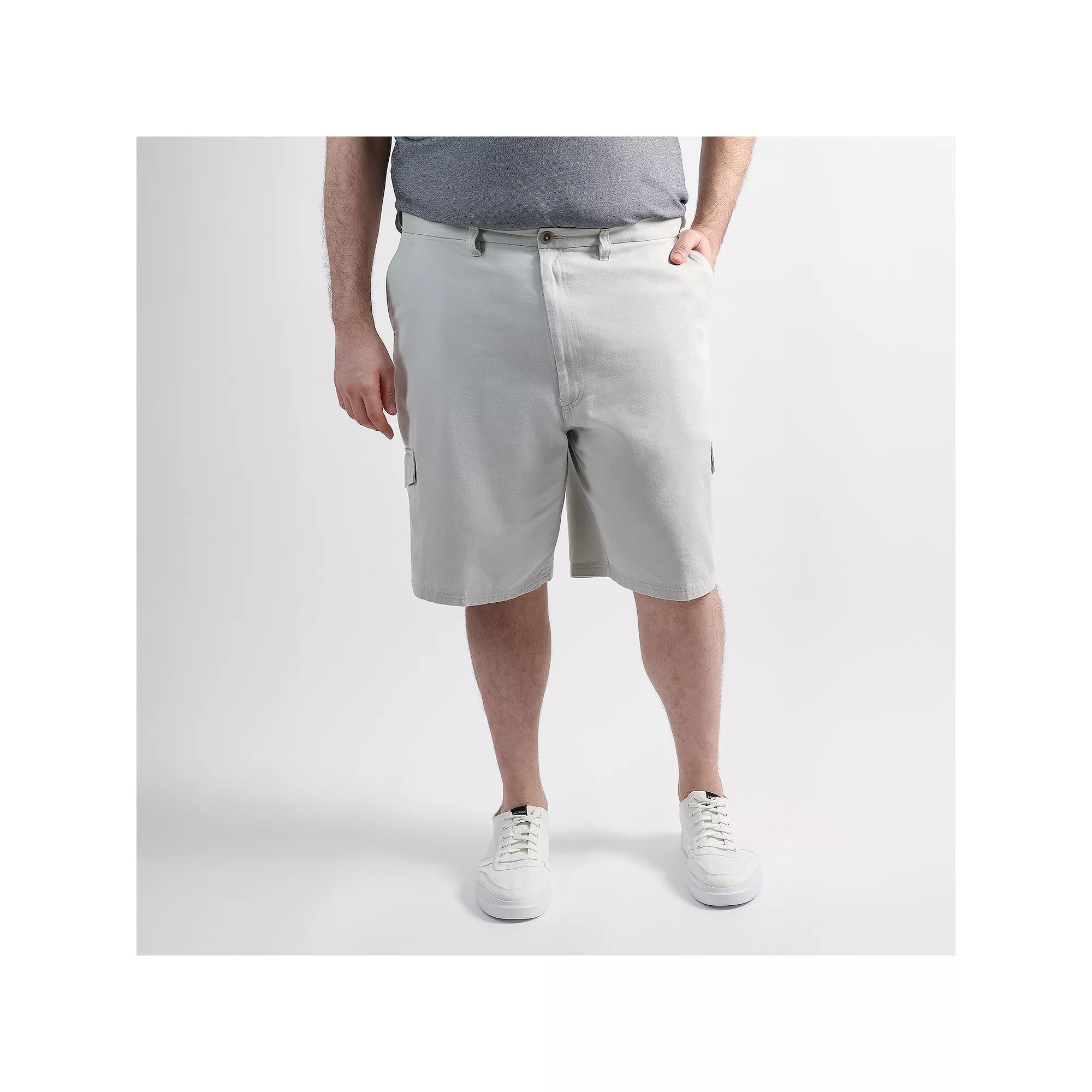 Big & Tall Haggar Mens Cotton Cargo Short Mood Blue Product Image