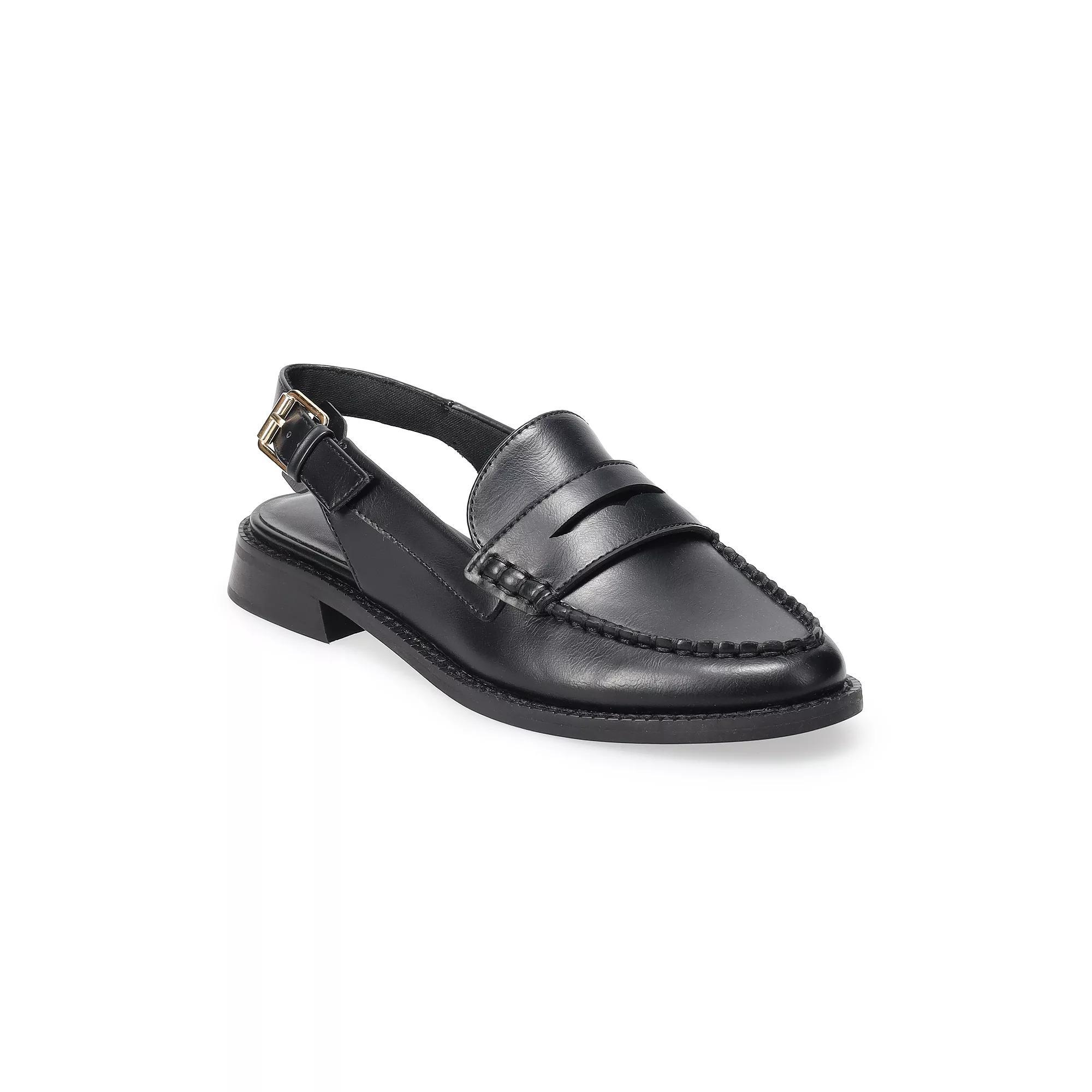 Sonoma Goods For Life® Gatsyn Women's Slingback Loafers, Size: 5.5, Blue Patent Product Image
