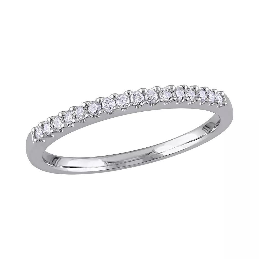 Stella Grace Sterling Silver 1/8 ct. Diamond Ring, Women's, Size: 9 Product Image