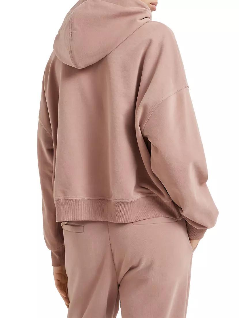 Cotton Smooth French Terry Hooded Sweatshirt Product Image