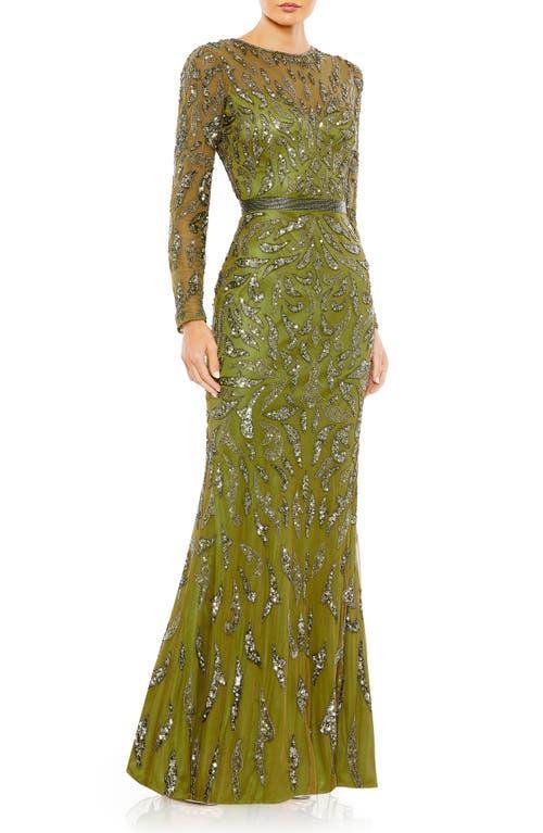 Womens Sequin Column Gown Product Image