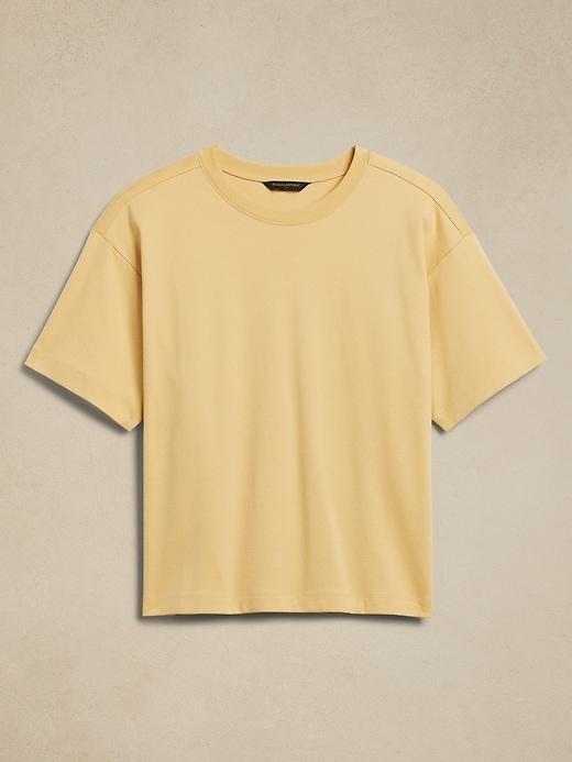 Cotton-Sateen Oversized T-Shirt Product Image
