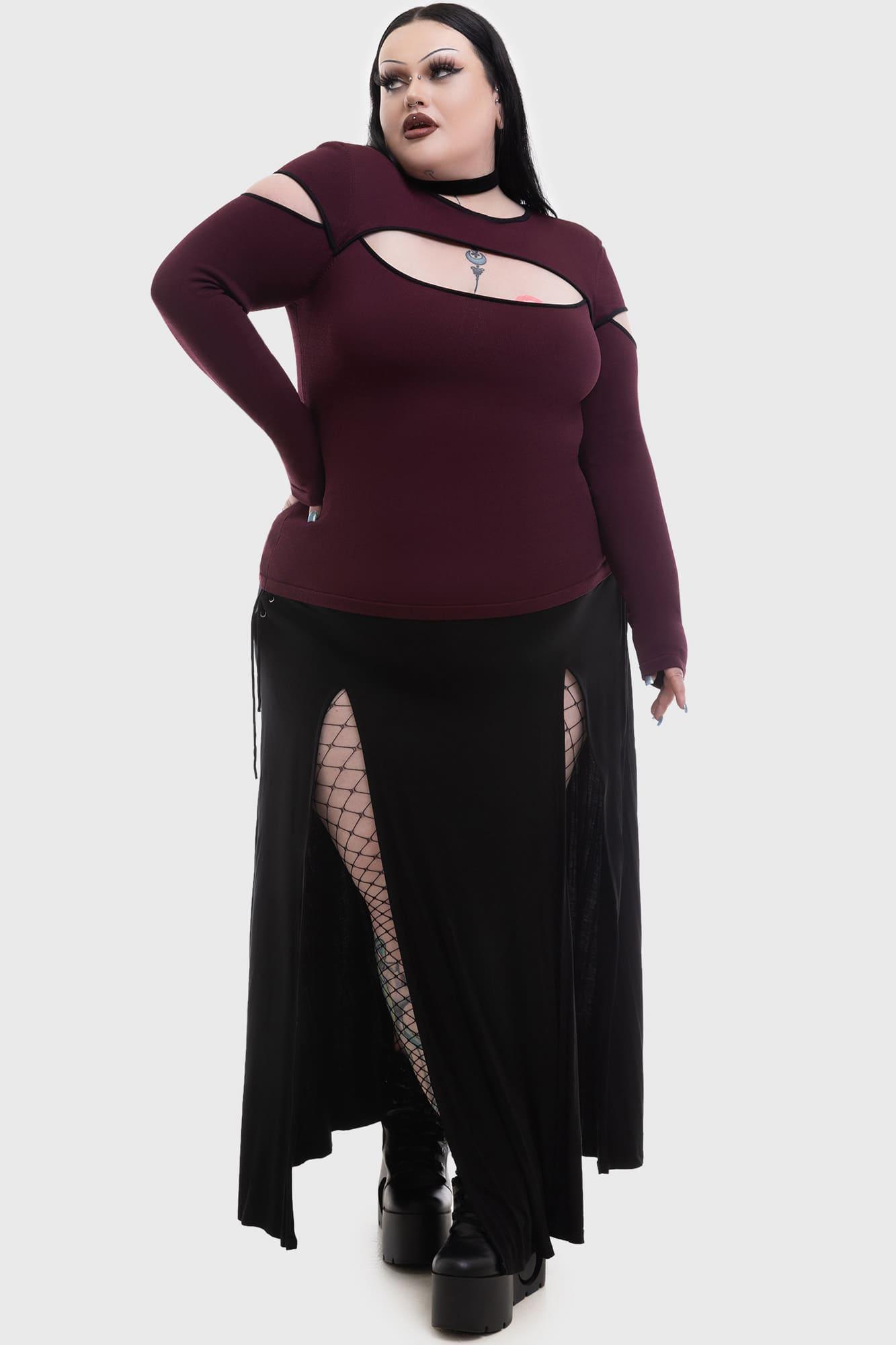 Abyssal Elegy Knitted Top Female Product Image