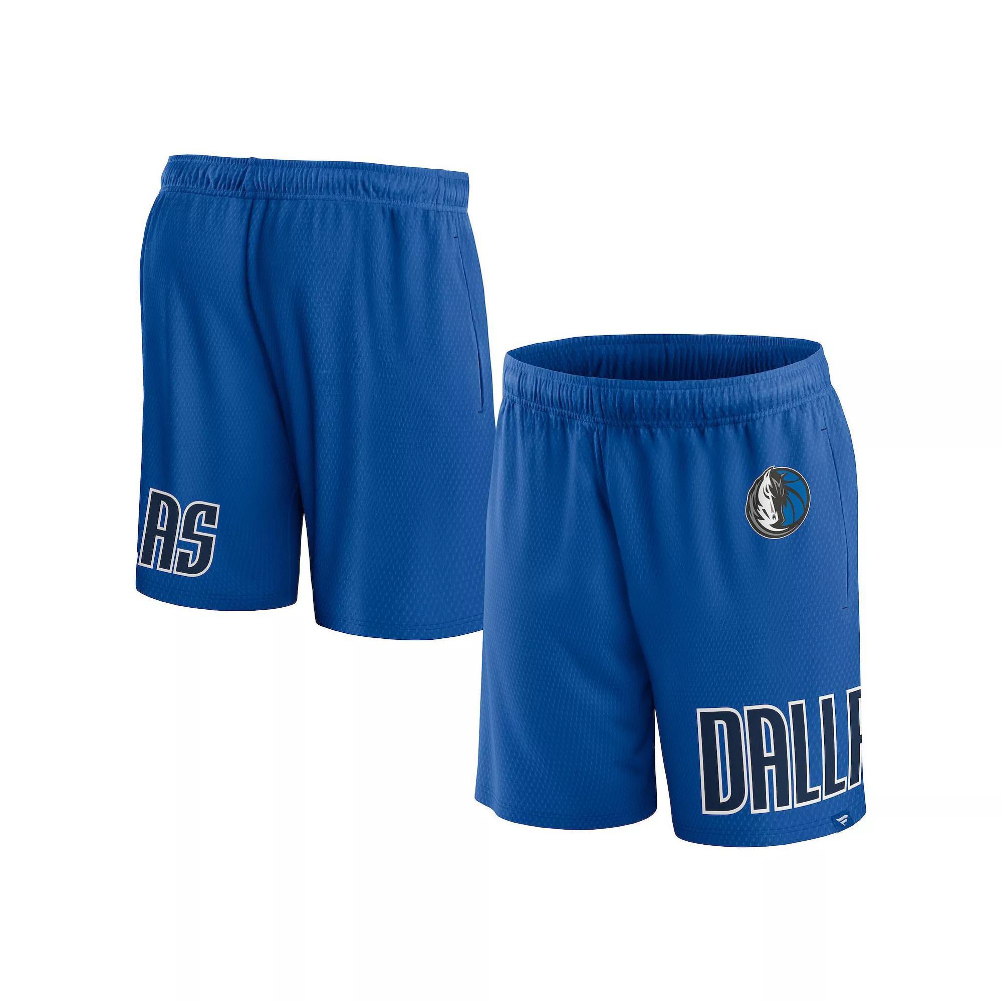 Men's Fanatics Branded Royal Dallas Mavericks Free Throw Mesh Shorts, Size: Small, Blue Product Image