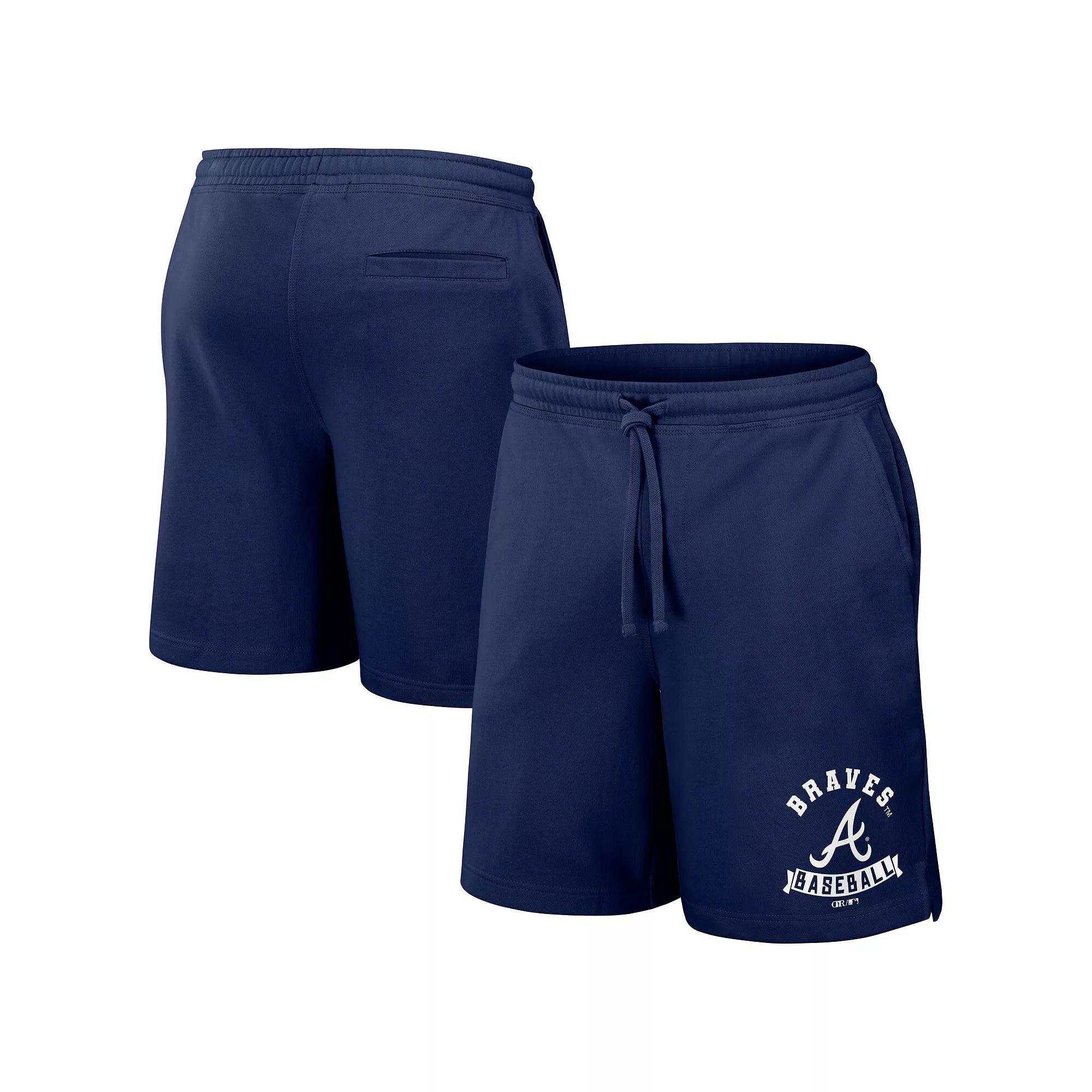 Men's Darius Rucker Collection by Fanatics Navy Atlanta Braves Team Color Shorts, Size: Small, Blue Product Image