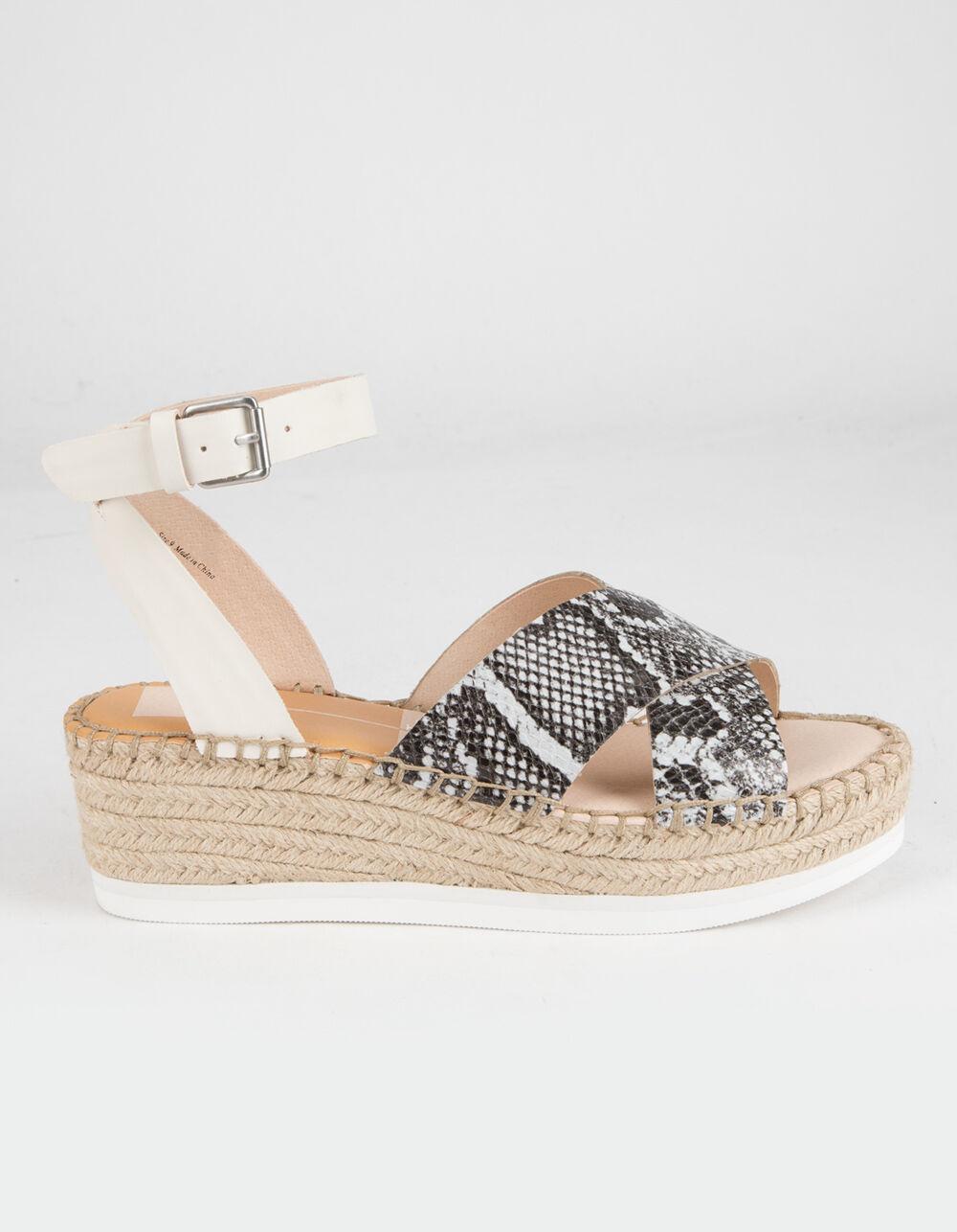 DOLCE VITA Snake Print Crisscross Womens Platform Sandals - SNAKE Product Image