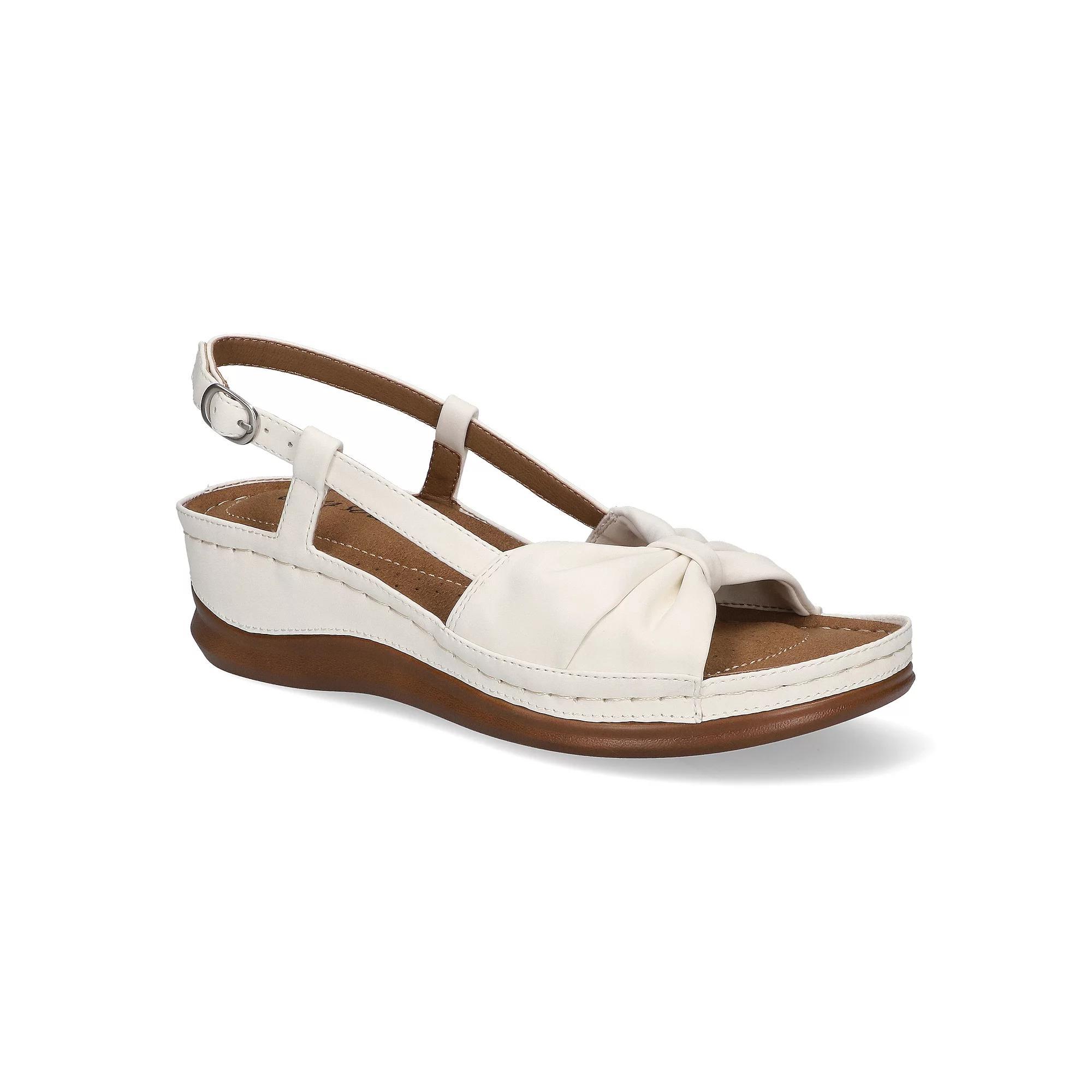 Easy Street Jupiter Women's Slingback Comfort Sandals, Size: 6.5 XW, White Product Image