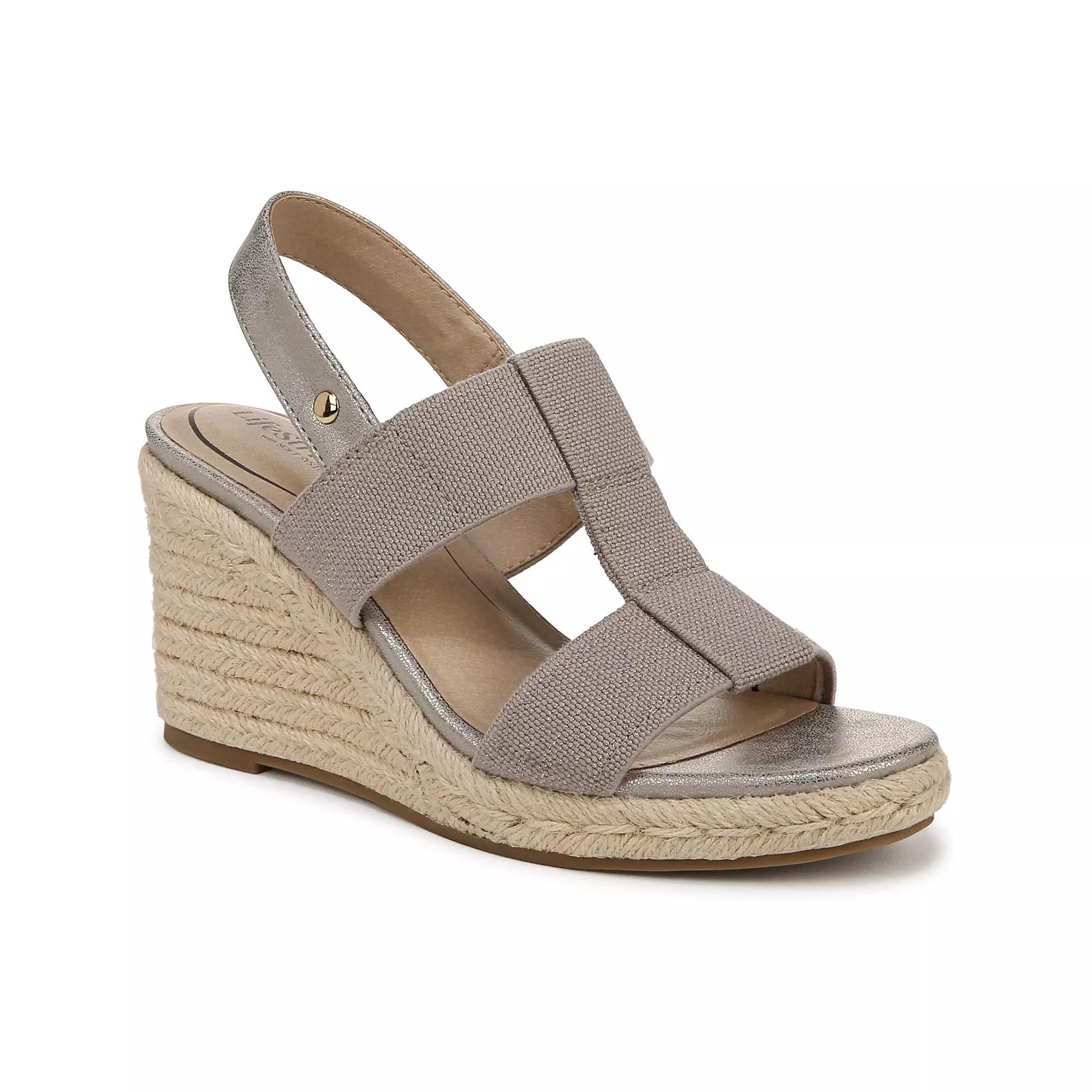 LifeStride Tallulah Women's Espadrille Wedge Sandals, Size: 9.5, Brown Product Image